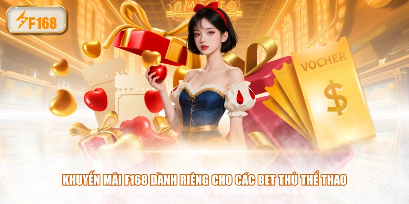 Khuyến mãi F168 dành riêng cho các bet thủ thể thao